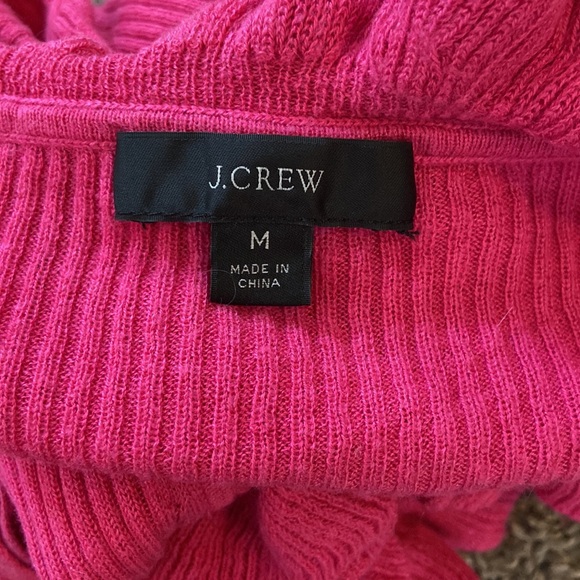 J Crew Silk/Cashmere Blend Ruffle Crop Button Front Short Sleeve Cardigan - Picture 8 of 10